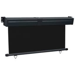 Berkfield Home Stylish Balcony Side Awning 170x250 cm Black - thumbnail 1