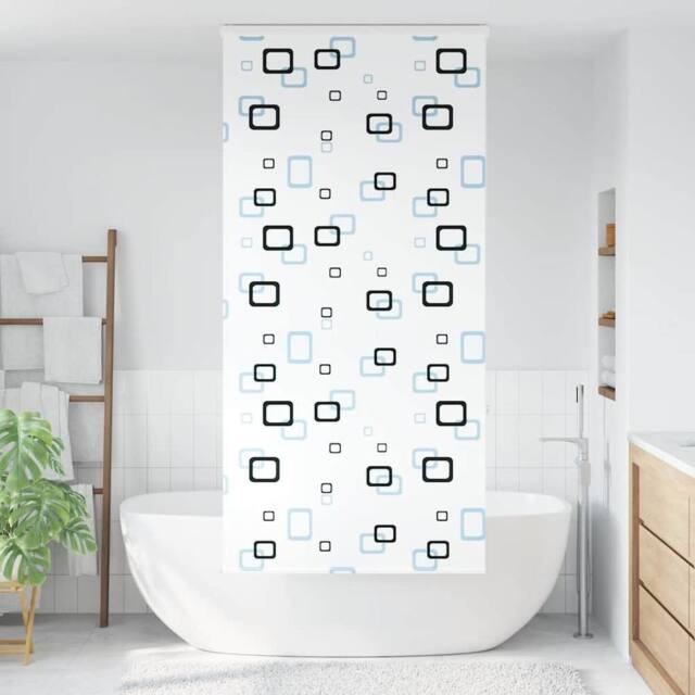 Berkfield Home Shower Roller Blind with Cassette 90x240 cm Fabric Width 86 cm in White - image 1
