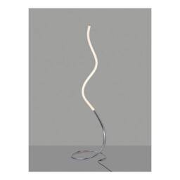 Netlighting Nur LED Floor Lamp 20W 3000K 1500lm Dimmable Chrome Frosted Acrylic in Silver - thumbnail 3