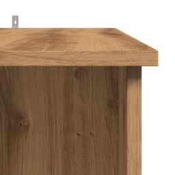 Berkfield Home Bar Table with Shelf Artisan Oak 102x50x103.5 cm Engineered Wood in Brown - thumbnail 7