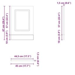 Berkfield Home Dishwasher Panel¬†Kalmar¬†Sonoma Oak 45x1.5x67 cm Engineered Wood in Tan - thumbnail 8