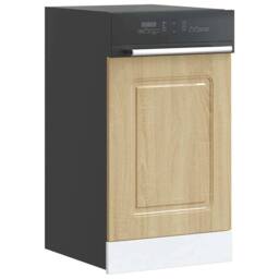 Berkfield Home Dishwasher Panel¬†Kalmar¬†Sonoma Oak 45x1.5x67 cm Engineered Wood in Tan