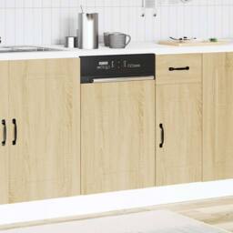 Berkfield Home Dishwasher Panel¬†Kalmar¬†Sonoma Oak 45x1.5x67 cm Engineered Wood in Tan - thumbnail 3