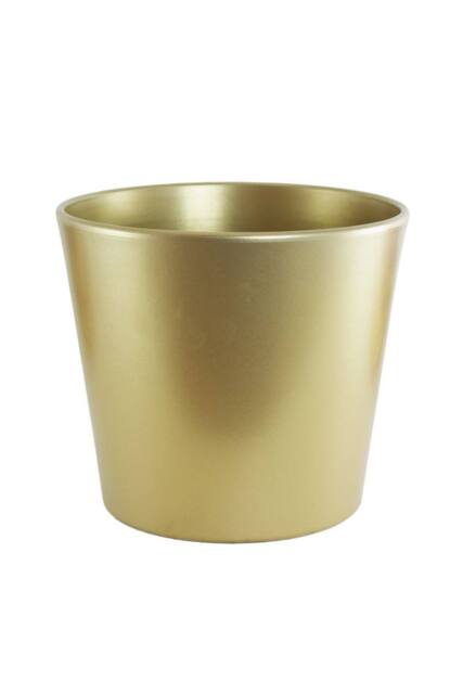KDMD Gold Matt Finish Ceramic Pot 23cm - image 1