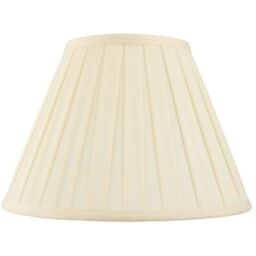 "Loops 6"" Tapered Drum Lamp Shade Cream Box Pleated Fabric Cover Chandelier Clip on"