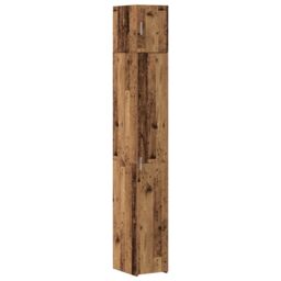 Berkfield Home Slim Storage Cabinet Old Wood 30x42.5x225 cm Engineered Wood in Brown - thumbnail 2