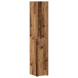 Berkfield Home Slim Storage Cabinet Old Wood 30x42.5x225 cm Engineered Wood in Brown - thumbnail 6