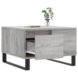 Berkfield Home Modern Coffee Table Grey Sonoma 55x55x36.5 cm Engineered Wood - thumbnail 4