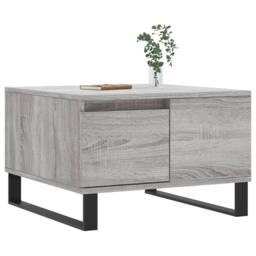 Berkfield Home Modern Coffee Table Grey Sonoma 55x55x36.5 cm Engineered Wood - thumbnail 1