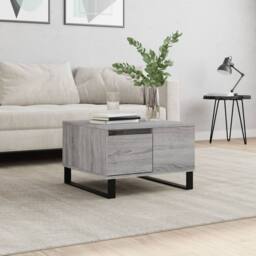 Berkfield Home Modern Coffee Table Grey Sonoma 55x55x36.5 cm Engineered Wood - thumbnail 2