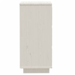 Berkfield Home Sideboards 2 pcs White 32x34x75 cm Solid Wood Pine - Size: 32 x 34 x 75 cm - thumbnail 5