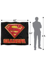 Warner Brothers Superman Logo Officially Licensed Silky Touch Super Soft Throw Blanket 152 x 127 cm in White - thumbnail 5