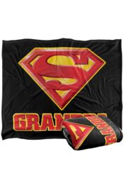 Warner Brothers Superman Logo Officially Licensed Silky Touch Super Soft Throw Blanket 152 x 127 cm in White - thumbnail 2