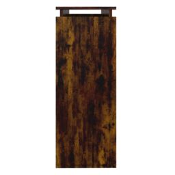 Berkfield Home Console Table Smoked Oak 102x30x80 cm Engineered Wood in Brown - Size: 102 x 30 x 80 cm - thumbnail 4