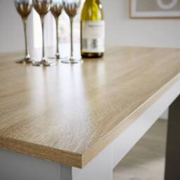 FORGEVIO Dining Set Grey Table Benches Wooden Unit Kitchen Furniture Seats - thumbnail 5