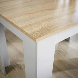 FORGEVIO Dining Set Grey Table Benches Wooden Unit Kitchen Furniture Seats - thumbnail 3