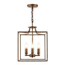 Pagazzi Grove Matte Antique Brass Ceiling Light Pendant in Gold - thumbnail 2