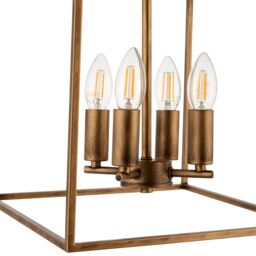 Pagazzi Grove Matte Antique Brass Ceiling Light Pendant in Gold - thumbnail 7