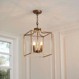 Pagazzi Grove Matte Antique Brass Ceiling Light Pendant in Gold - thumbnail 1