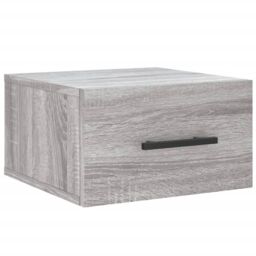 Berkfield Home Wall-mounted Bedside Cabinet Grey Sonoma 35x35x20 cm - Size: 35 x 35 x 20 cm - thumbnail 2