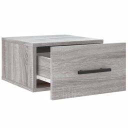 Berkfield Home Wall-mounted Bedside Cabinet Grey Sonoma 35x35x20 cm - Size: 35 x 35 x 20 cm - thumbnail 6