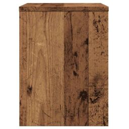Berkfield Home Bedside Cabinet Old Wood 40x30x40 cm Engineered Wood in Brown - Size: 40 x 30 x 40 cm - thumbnail 6