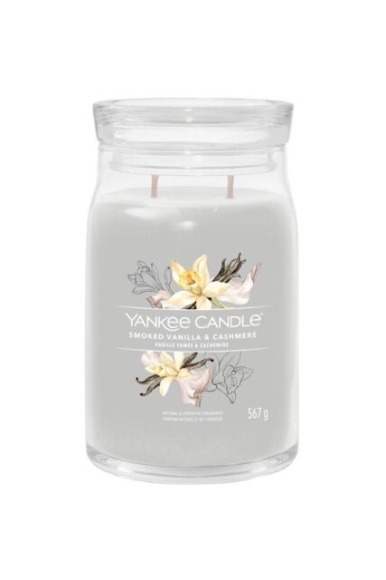 Yankee Candle Women's Signature Large Jar Smoked Vanilla & Cashmere in Grey - image 1
