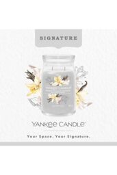 Yankee Candle Women's Signature Large Jar Smoked Vanilla & Cashmere in Grey - thumbnail 2