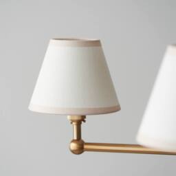 Netlighting Santiago Pendant Fabric Ivy Shade 16cm 5x B22 in White - thumbnail 4