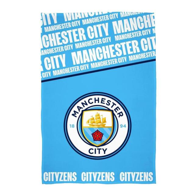 Manchester City FC Cityzens Fleece Blanket in Blue - Size: Crib - image 1