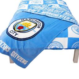 Manchester City FC Cityzens Fleece Blanket in Blue - Size: Crib - thumbnail 3