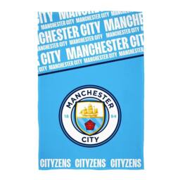 Manchester City FC Cityzens Fleece Blanket in Blue - Size: Crib