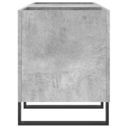 Berkfield Home Record Cabinet Concrete Grey 121x38x48 cm Engineered Wood - Size: 121 x 38 x 48 cm - thumbnail 5
