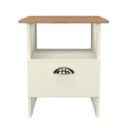 Ready Assembled 2 U Albert Bottom Drawer Lamp Table (Ready Assembled) in Cream - Size: Small - thumbnail 2