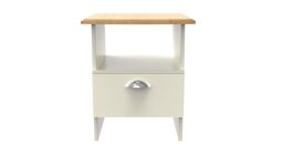 Ready Assembled 2 U Albert Bottom Drawer Lamp Table (Ready Assembled) in Cream - Size: Small - thumbnail 7