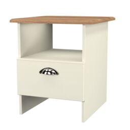 Ready Assembled 2 U Albert Bottom Drawer Lamp Table (Ready Assembled) in Cream - Size: Small - thumbnail 4