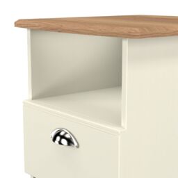 Ready Assembled 2 U Albert Bottom Drawer Lamp Table (Ready Assembled) in Cream - Size: Small - thumbnail 5