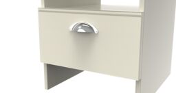 Ready Assembled 2 U Albert Bottom Drawer Lamp Table (Ready Assembled) in Cream - Size: Small - thumbnail 9