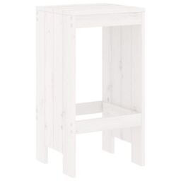 Berkfield Home Bar Stools 2 pcs White 40x36x75 cm Solid Wood Pine - Size: 40 x 36 x 75 cm - thumbnail 3