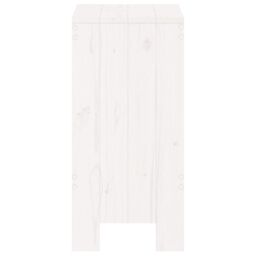Berkfield Home Bar Stools 2 pcs White 40x36x75 cm Solid Wood Pine - Size: 40 x 36 x 75 cm - thumbnail 5
