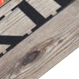Berkfield Home Kitchen Rug Washable Cooking Grey 60x300 cm Velvet - thumbnail 3