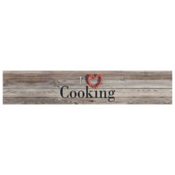 Berkfield Home Kitchen Rug Washable Cooking Grey 60x300 cm Velvet - thumbnail 2