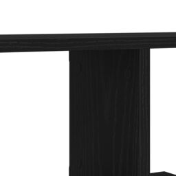 Berkfield Home Black Oak Wall-Mounted TV Shelf - 125x18x23 cm, Made from Engineered Wood - Size: 125 x 18 x 23 cm - thumbnail 8