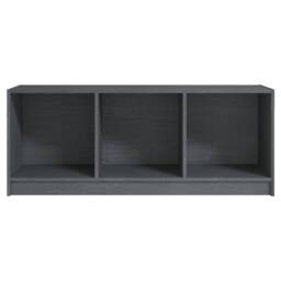 Berkfield Home TV Cabinet Grey 104x33x41 cm Solid Pinewood - Size: 104 x 33 x 41 cm - thumbnail 5