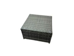 Fimous 10 Seat Outdoor Coffee Table Corner Sofa Set with 3 Stool Chair in Dark Grey - thumbnail 3