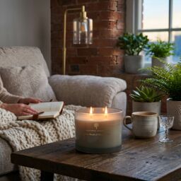 Nicola Spring 130g Pomelo & Passion Fruit Soy Wax Candle - Fruity Fresh Scented Jar in Grey - thumbnail 9