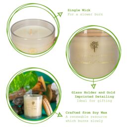 Nicola Spring 130g Pomelo & Passion Fruit Soy Wax Candle - Fruity Fresh Scented Jar in Grey - thumbnail 3