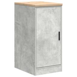 Berkfield Home Garage Storage Cabinet Concrete Grey 40x51x85 cm Solid Wood Pine - Size: 40 x 51 x 85 cm