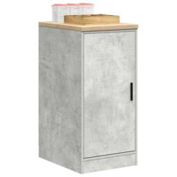 Berkfield Home Garage Storage Cabinet Concrete Grey 40x51x85 cm Solid Wood Pine - Size: 40 x 51 x 85 cm - thumbnail 4