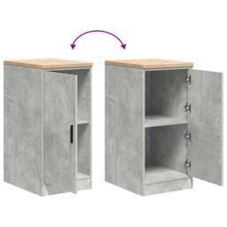 Berkfield Home Garage Storage Cabinet Concrete Grey 40x51x85 cm Solid Wood Pine - Size: 40 x 51 x 85 cm - thumbnail 9